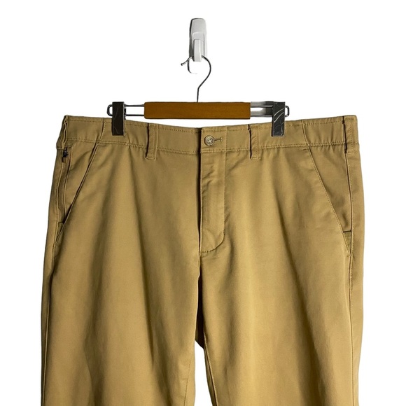 Eddie Bauer Men's Tan Slim Straight Chino Pants - Picture 2 of 11